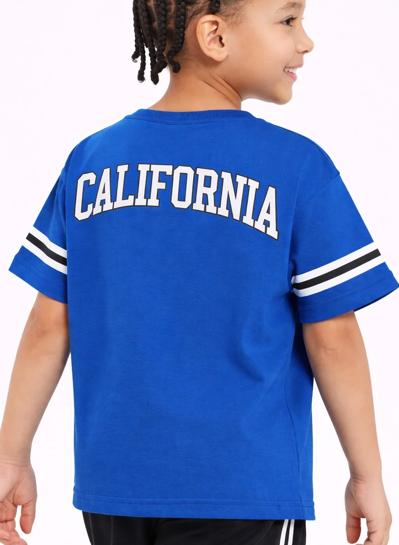 Victor And Jane  Boys California 56 Jersey T-Shirt & Black Shorts Set for Men | Best Price UAE